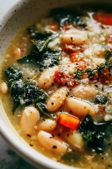 Hearty Tuscan White Bean Soup