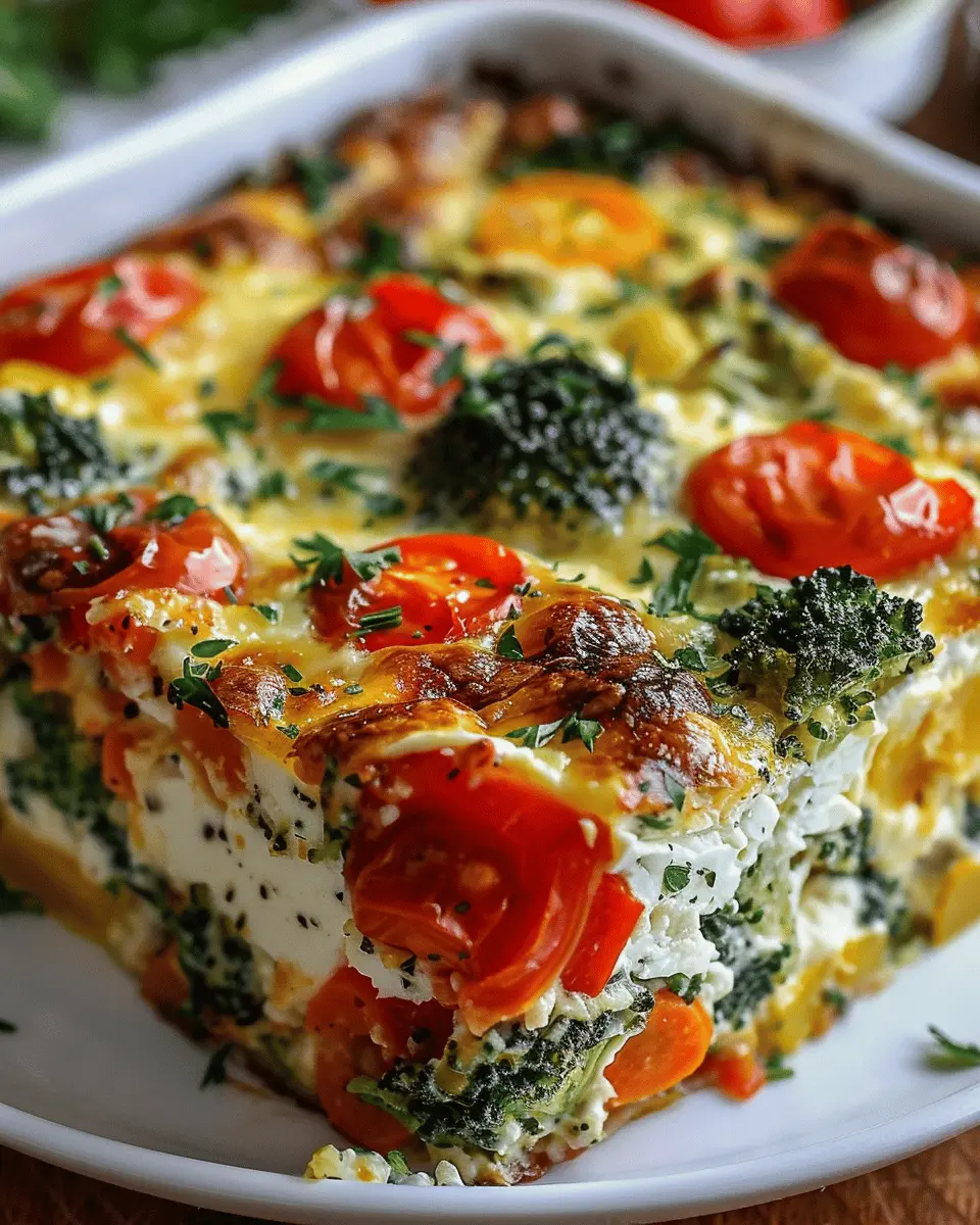 High-Protein Cottage Cheese Veggie Bake