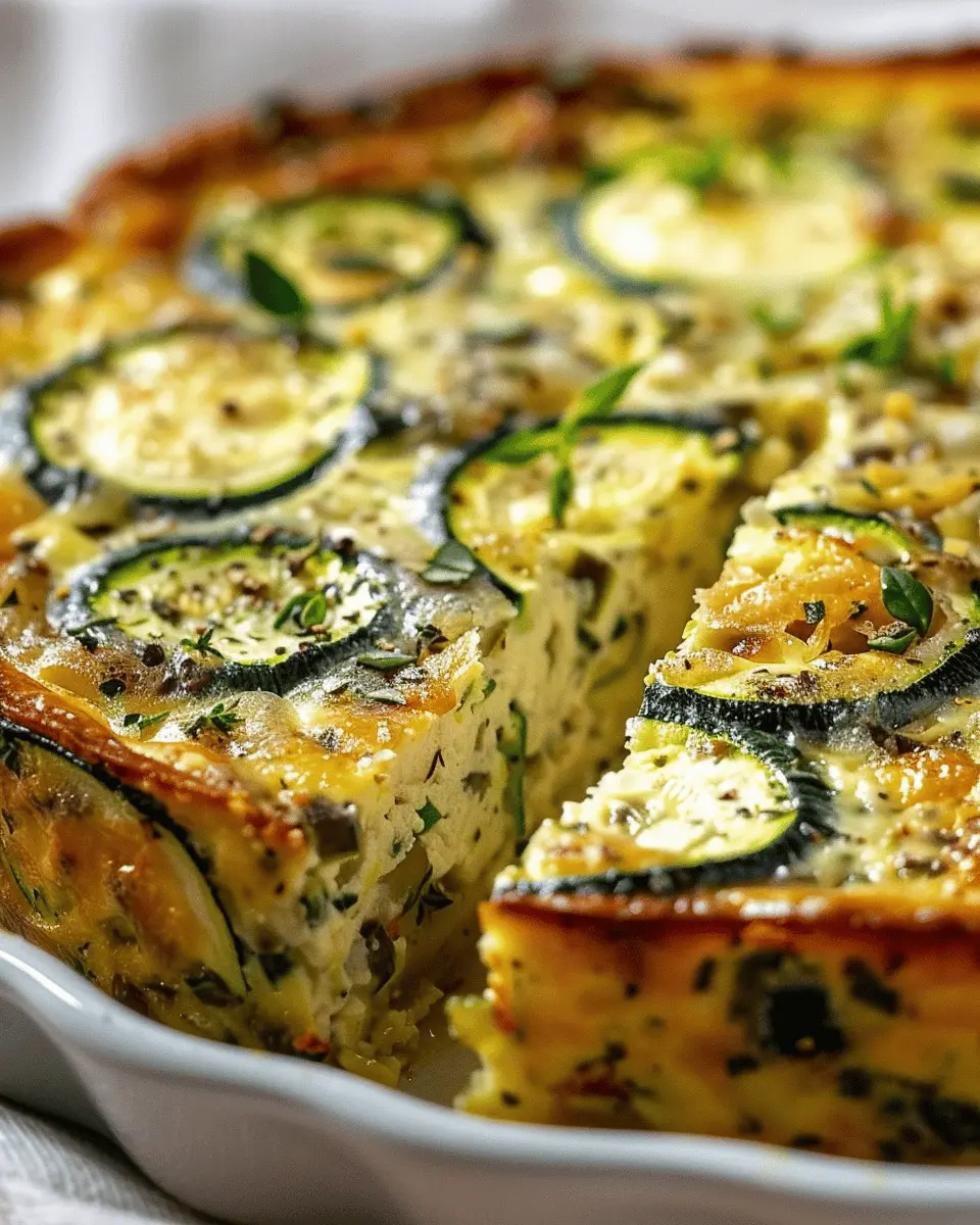 Italian Herb Crustless Zucchini Quiche