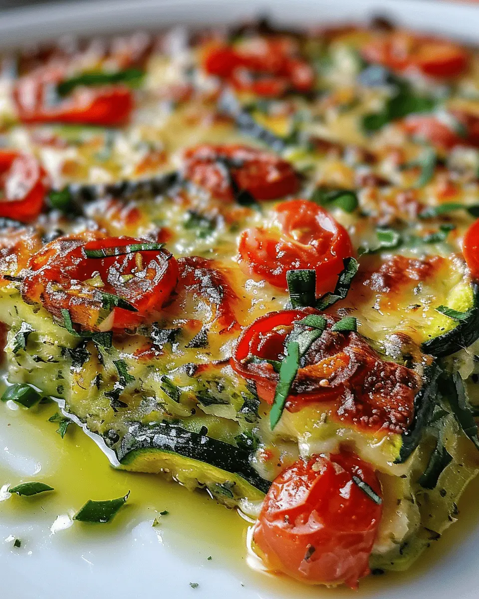 Savory Italian Baked Zucchini Scarpaccia