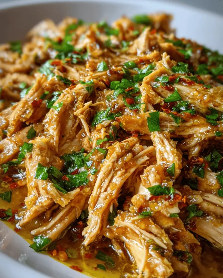 Shredded Chicken in Garlic Sauce