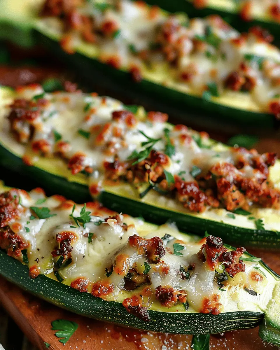 Stuffed Zucchini Boats