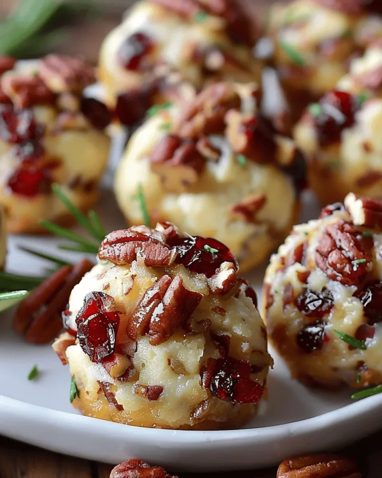 Sweet & Nutty Cranberry Pecan Cheese Bites