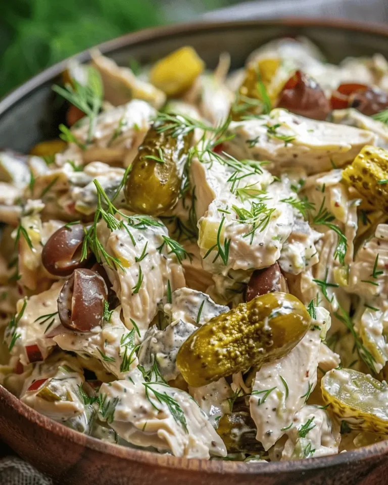 Tangy Dill Pickle Chicken Salad