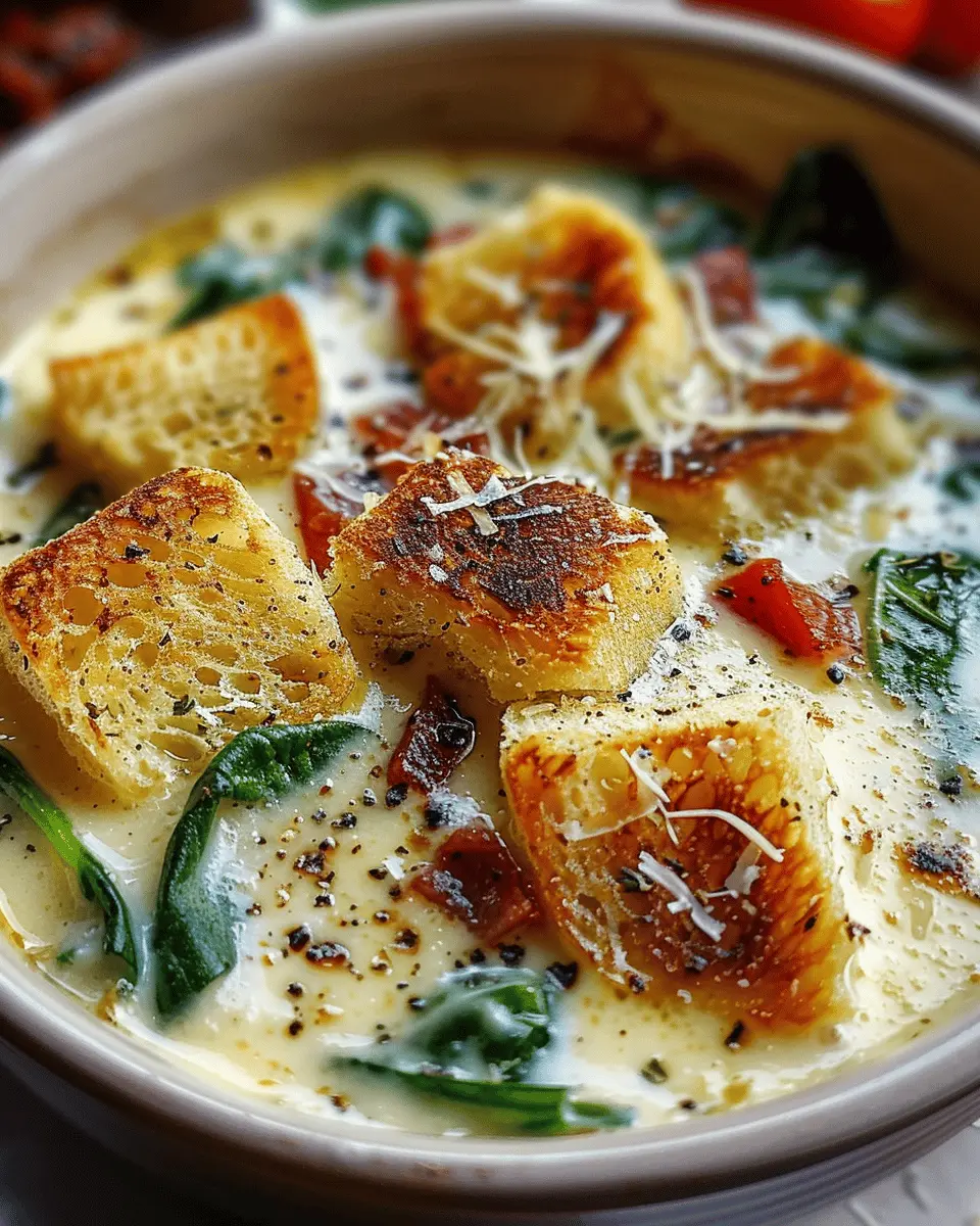 Tuscan Parmesan Cream Soup