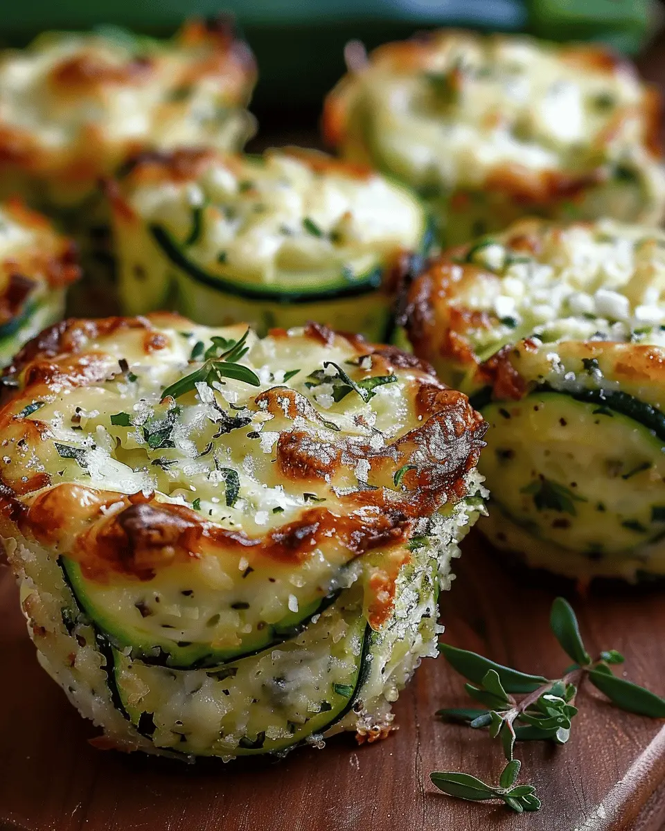 Zucchini–Cottage Cheese Parmesan Cups