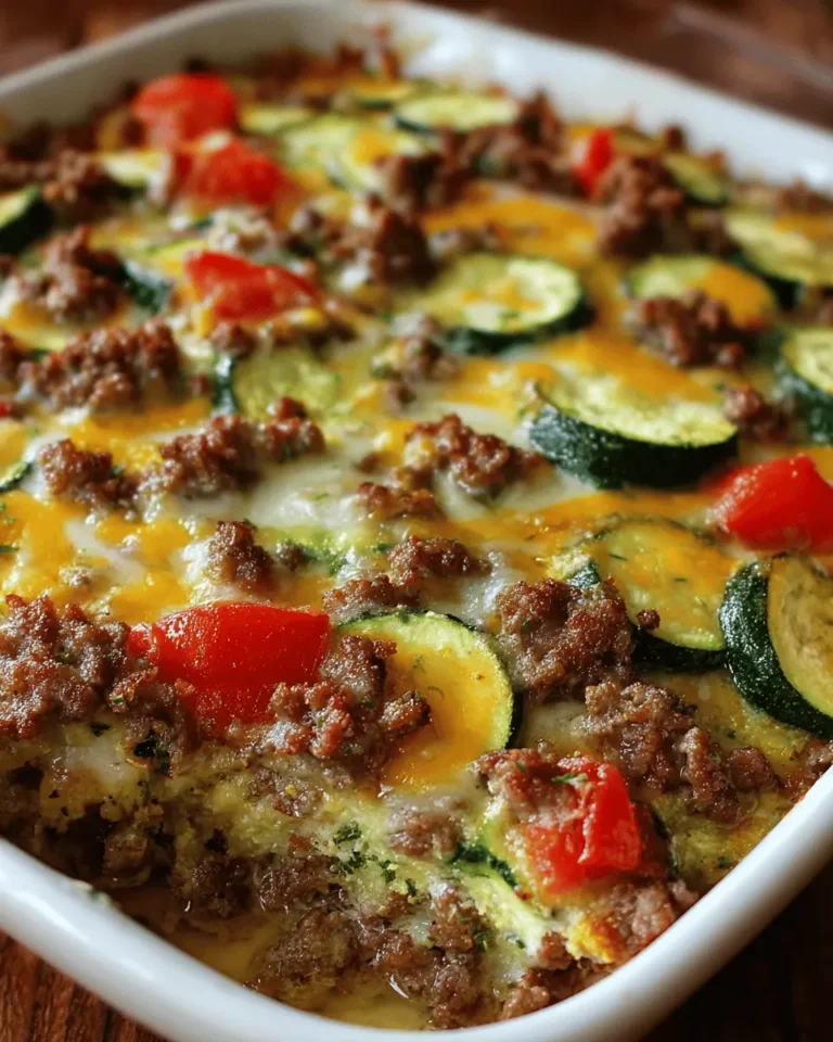 Zucchini Hamburger Casserole