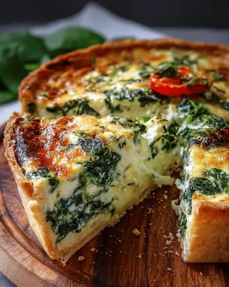 Elegant Ricotta and Spinach Quiche