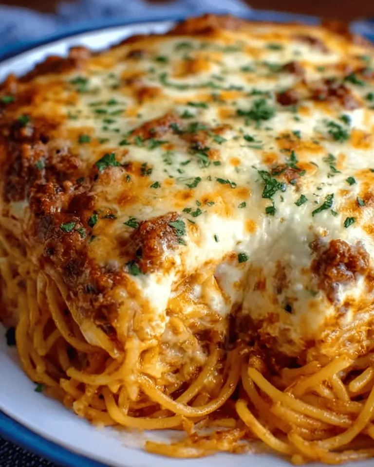 Baked Cream Cheese Spaghetti Casserole Heaven!