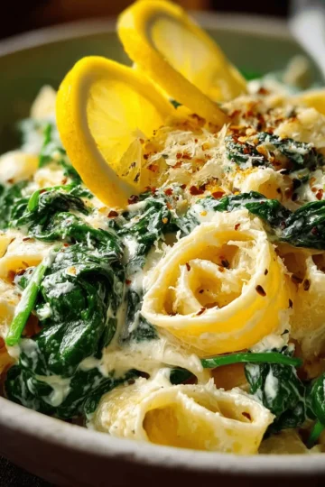 Bright Lemon Ricotta & Spinach Pasta