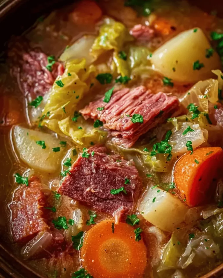 Slow Cooker Corned Beef & Cabbage Stew