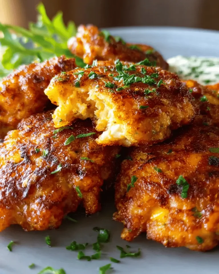 Cheesy Chicken Fritters