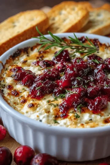 Cranberry & Goat Cheese Baked Dip