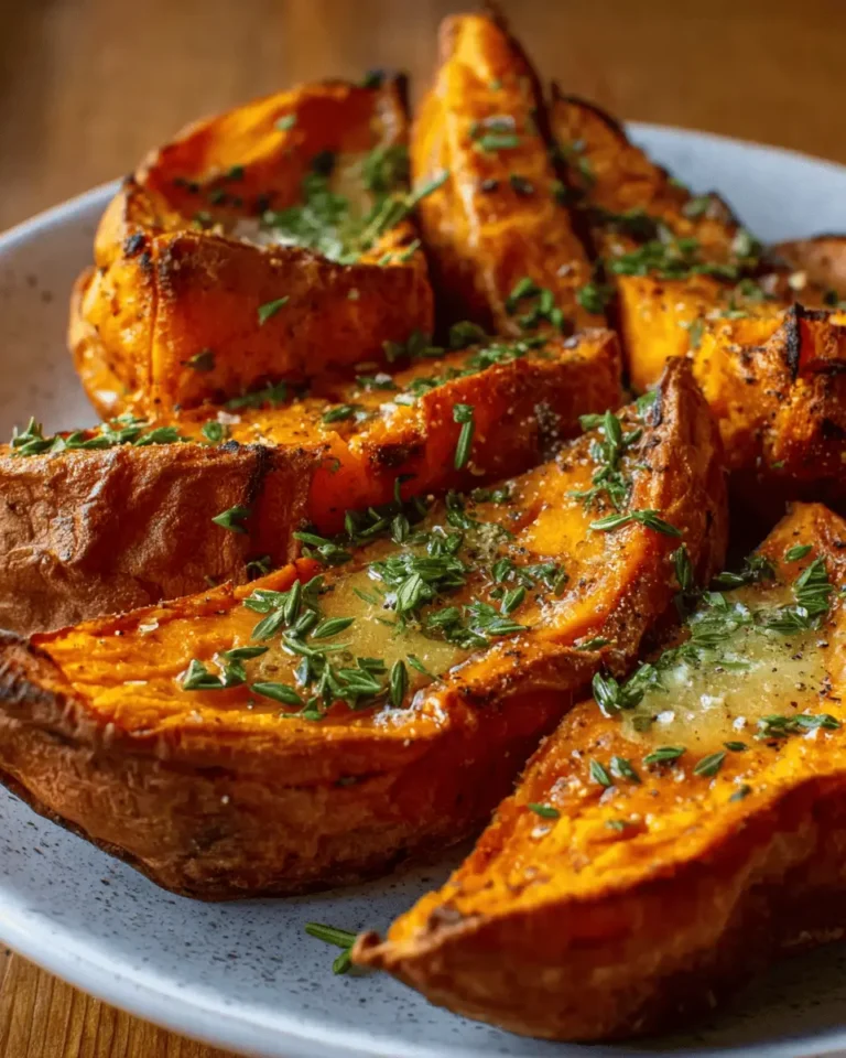 Air Fried Sweet Potatoes with Magic Butter