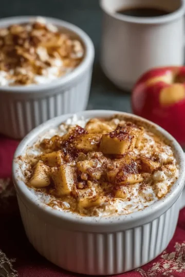 Baked Apple Cinnamon Cottage Cheese Breakfast Bowls