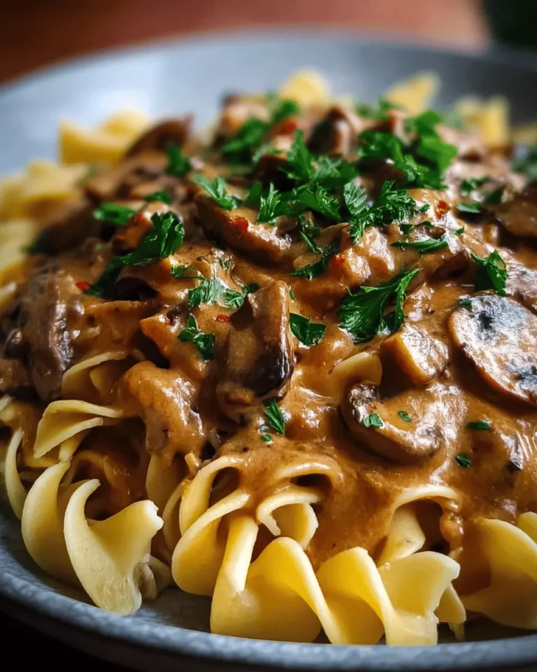 Vegan Mushroom Stroganoff