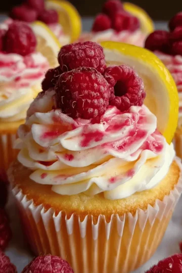 Raspberry Lemon Heaven Cupcakes