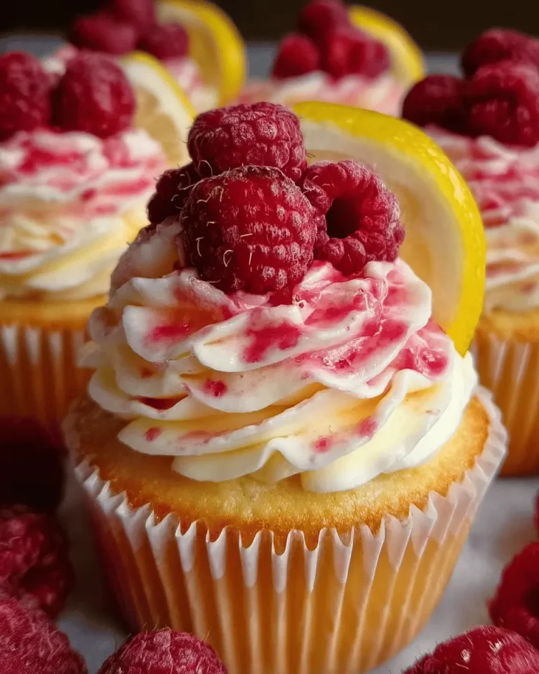 Raspberry Lemon Heaven Cupcakes