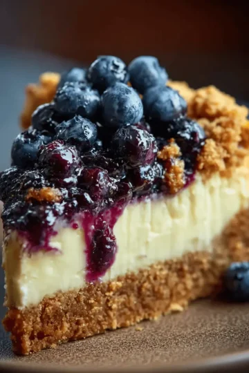 Blueberry Crumble Cheesecake
