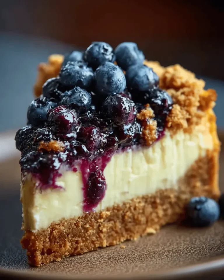 Blueberry Crumble Cheesecake