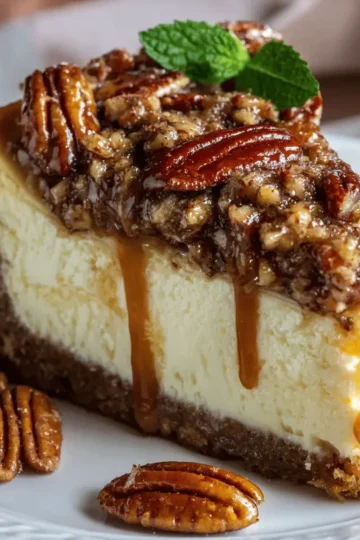 Kentucky Derby Pecan Pie Cheesecake