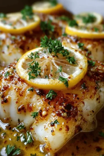 Bright & Buttery Lemon-Garlic Cod