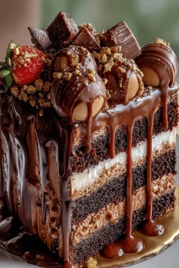 Epic Chocolate Overload Explosion Cake