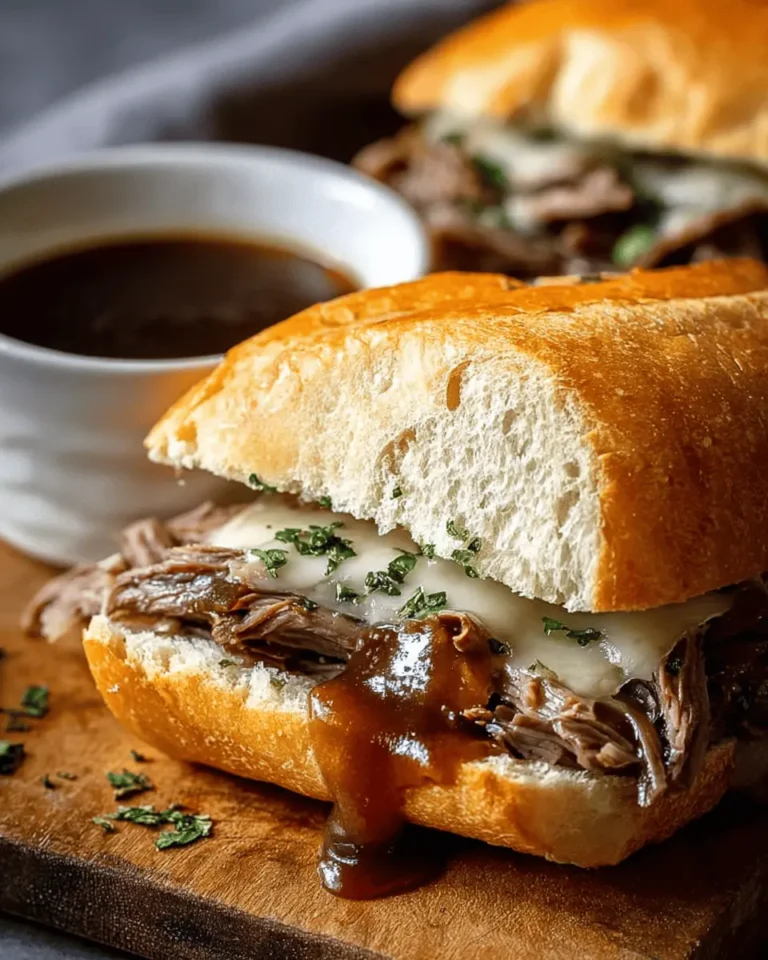 Slow Cooker French Dip Sandwiches