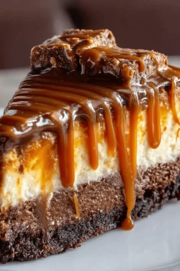 Caramel Brownie Cheesecake