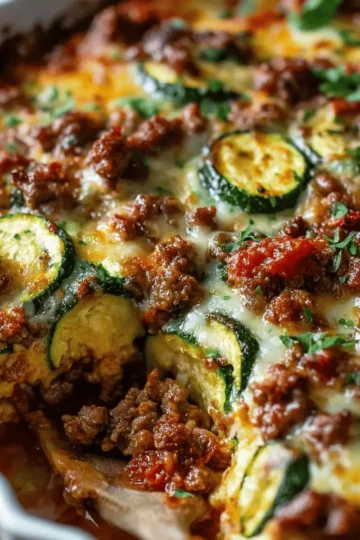 Ground Beef Zucchini Bake