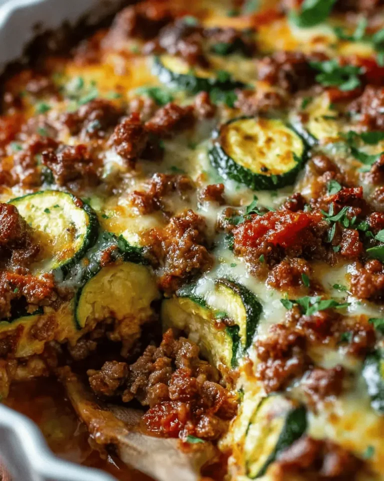 Ground Beef Zucchini Bake