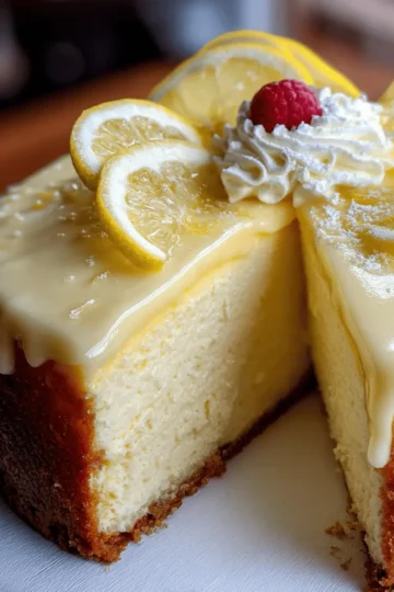 Delicious Lemon Cheesecake Cake