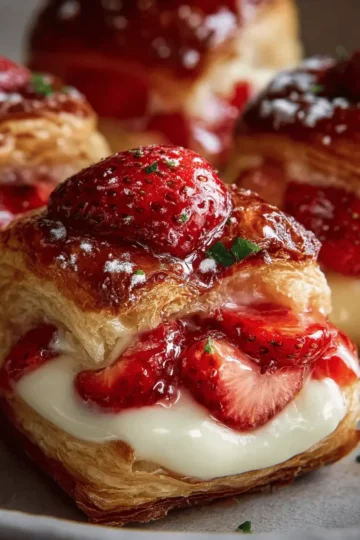 Strawberry Cheesecake Danish Sliders