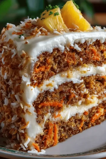 Hawaiian Carrot Pineapple Cake