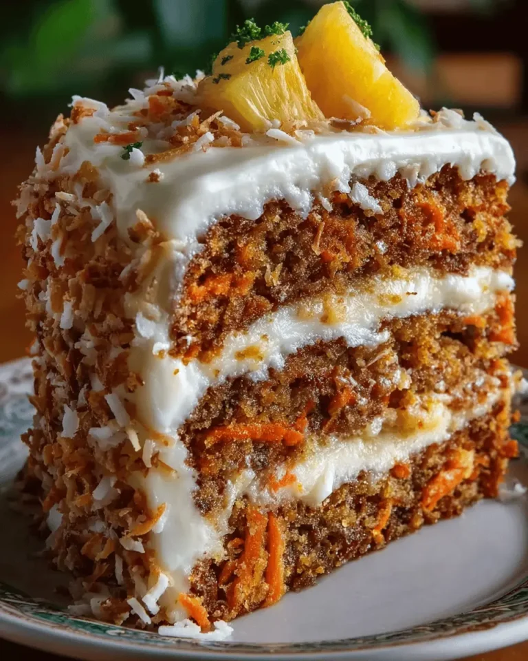 Hawaiian Carrot Pineapple Cake
