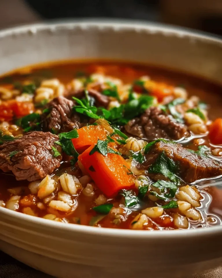 Hearty Beef Barley Soup