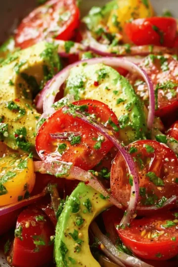 Avocado Tomato Onion Salad