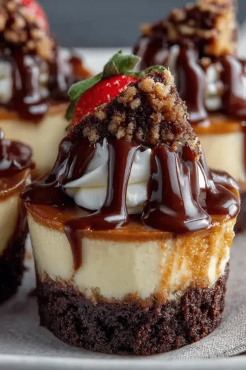 Loaded Brownie Cheesecake Cups