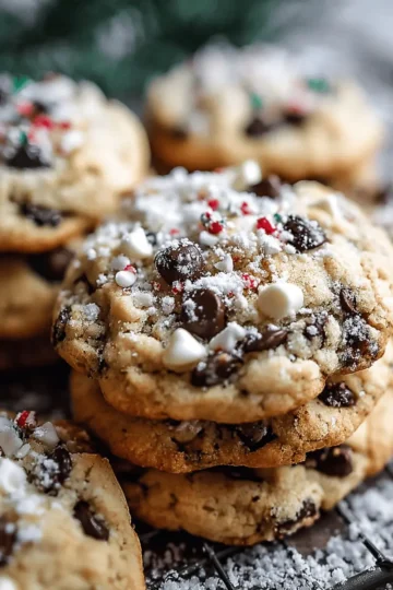 Winter Wonderland Chocolate Chip Christmas Cookies