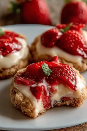 Strawberry Cheesecake Cookies
