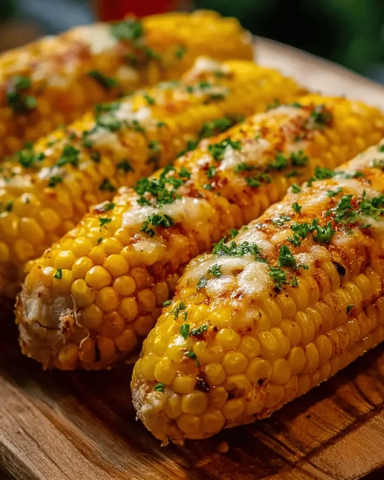 Cheesy Garlic Butter Corn on the Cob