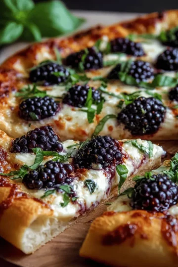 Blackberry, Basil & Ricotta Pizza