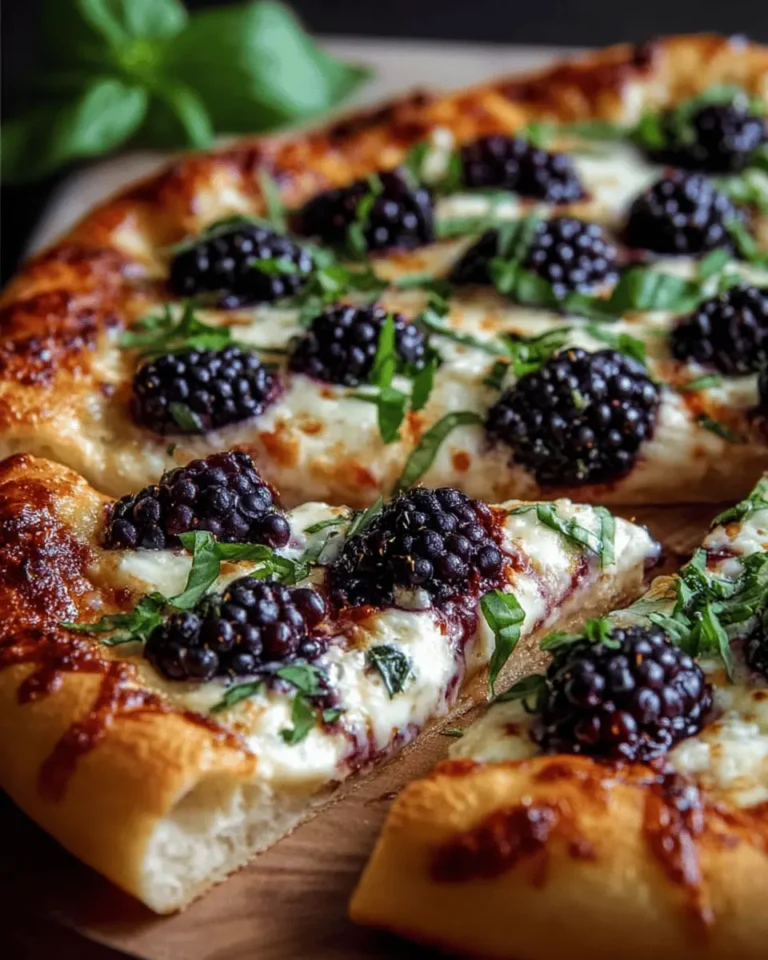 Blackberry, Basil & Ricotta Pizza