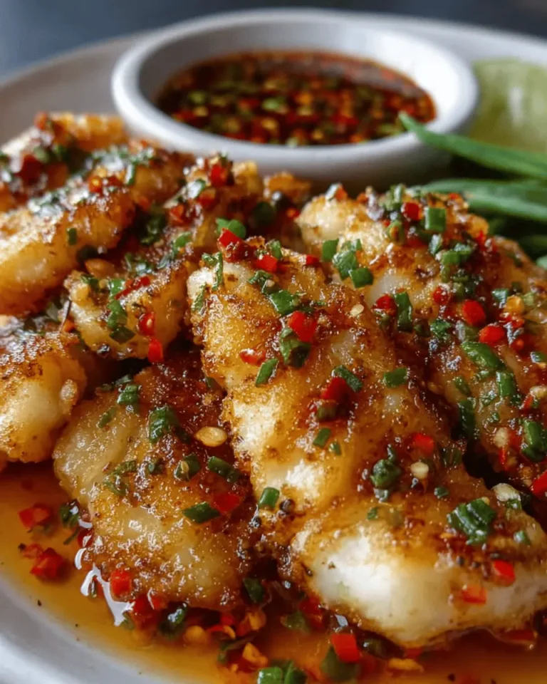Garlic Butter Cod Strips with Sweet Chili Lime Sauce