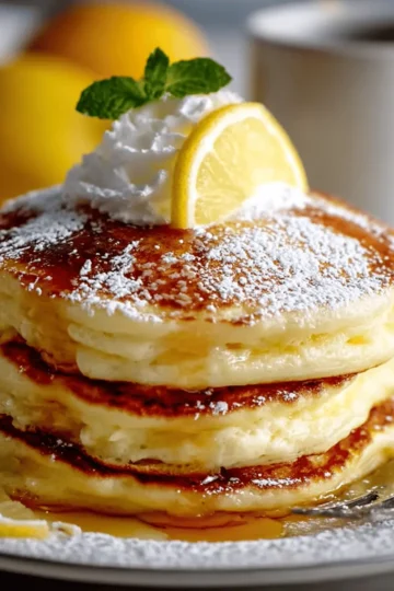 Pillowy Lemon Soufflé Pancakes