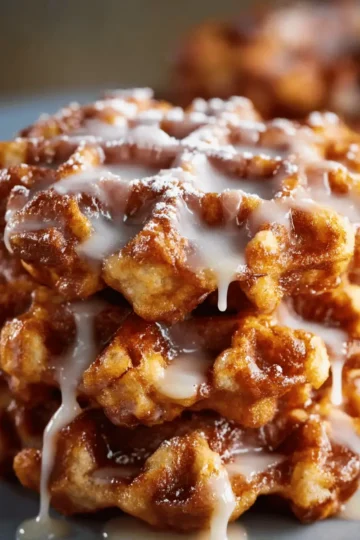 Apple Fritter Waffle Donuts