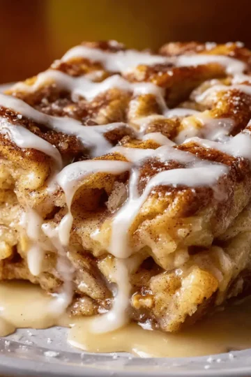Apple Pie Cinnamon Roll Casserole