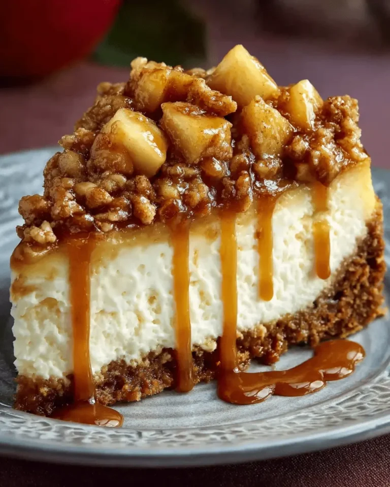 Apple Crisp Cheesecake