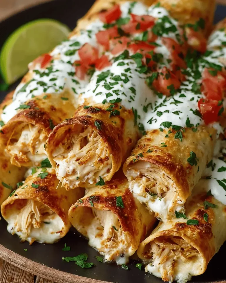 Baked Cream Cheese Chicken Taquitos