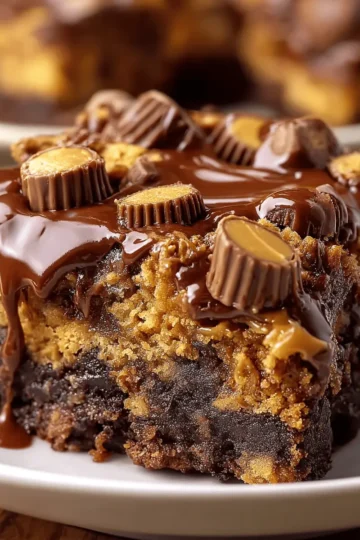 Peanut Butter Cup Dump Cake